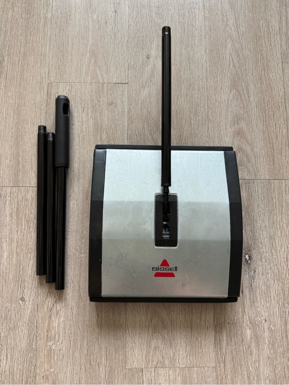 Bissell Silver and Black Manual Floor Sweeper